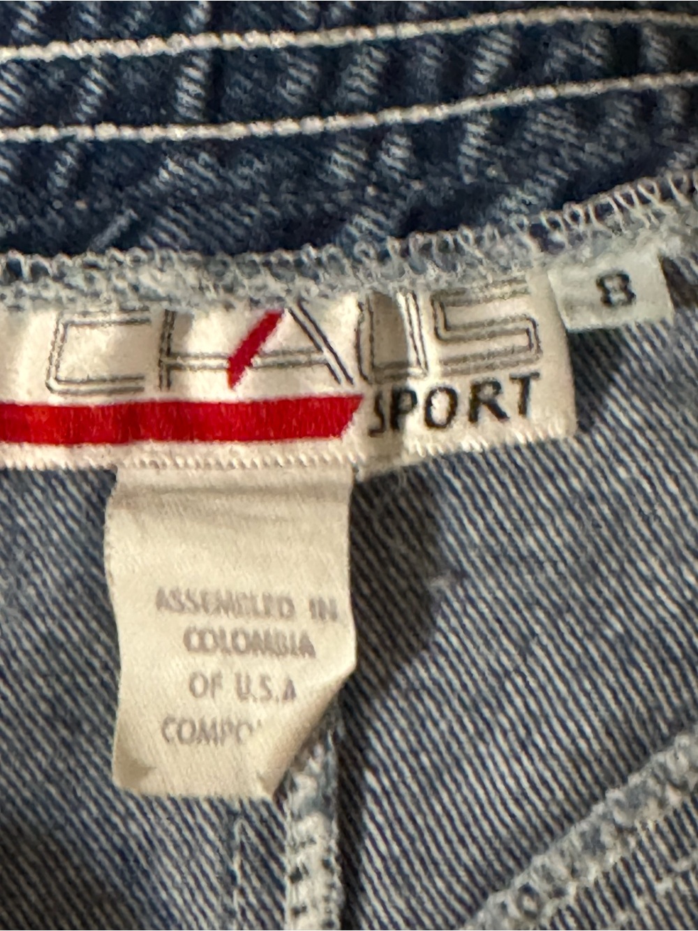 80’s Chaus Sport Button-Front Denim Maxi Skirt in Blue - Picture 6 of 6